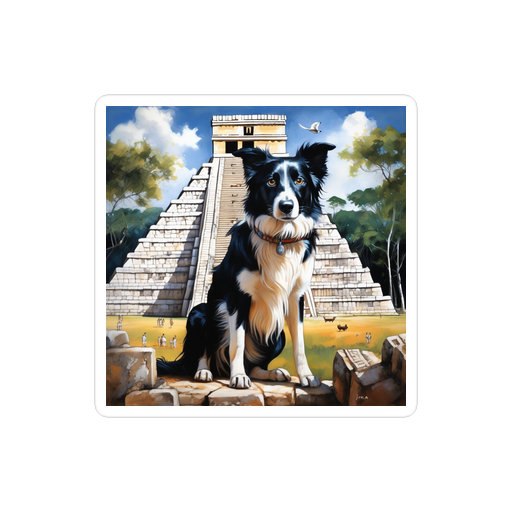 PugMug Custom Border Collie Sticker