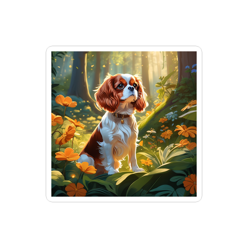 PugMug Custom Cavalier King Charles Spaniel Sticker