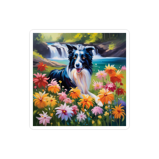 PugMug Custom Border Collie Sticker