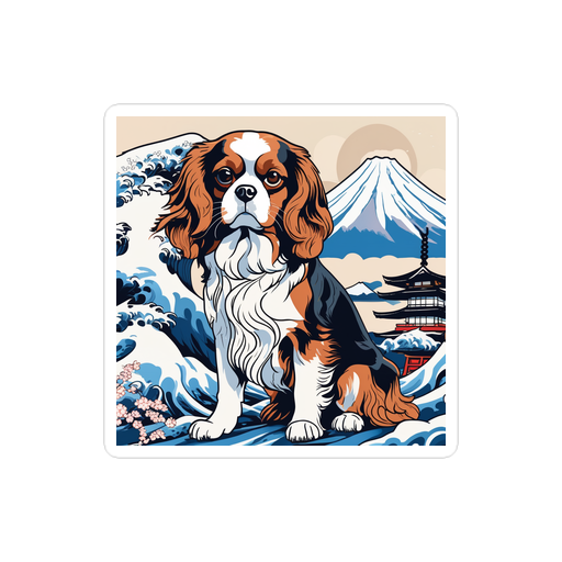 PugMug Custom Cavalier King Charles Spaniel Sticker