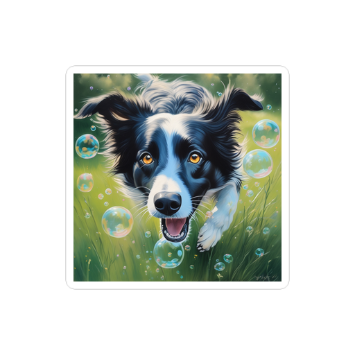 PugMug Custom Border Collie Sticker