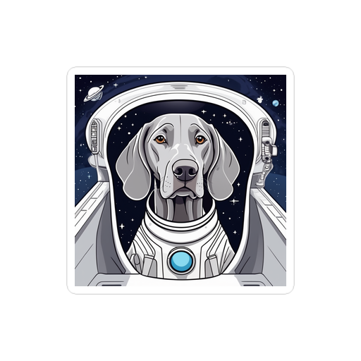 PugMug Custom Weimaraner Sticker