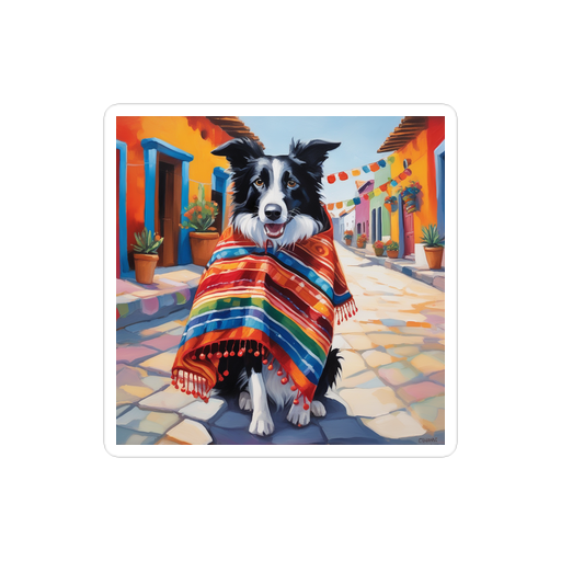 PugMug Custom Border Collie Sticker