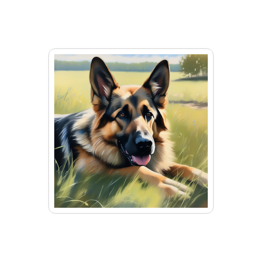 PugMug Custom German Shepherd Dog Sticker
