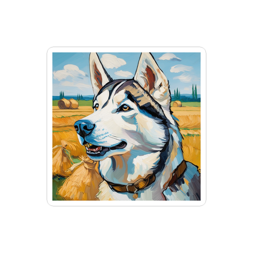 PugMug Custom Siberian Husky Sticker