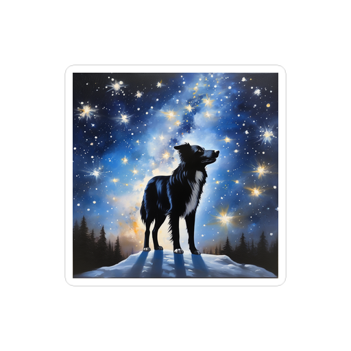 PugMug Custom Border Collie Sticker