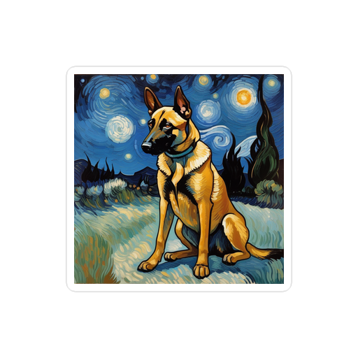 PugMug Custom Belgian Malinois Sticker