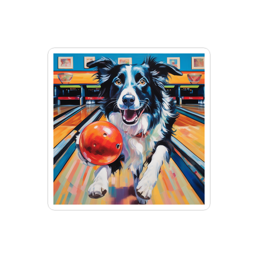 PugMug Custom Border Collie Sticker