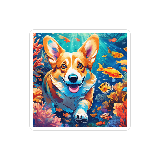 PugMug Custom Pembroke Welsh Corgi Sticker