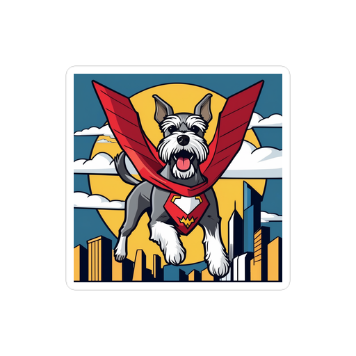 PugMug Custom Miniature Schnauzer Sticker