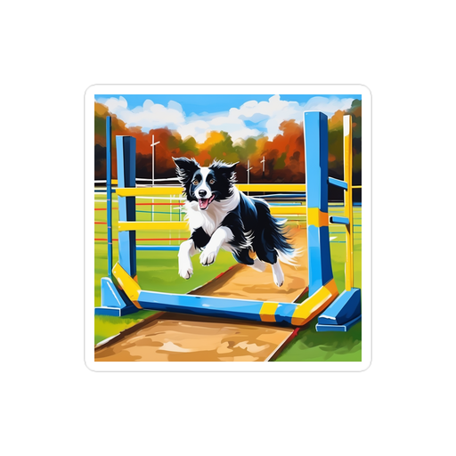 PugMug Custom Border Collie Sticker