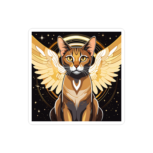 PugMug Custom Tabby Abyssinian Cat Sticker