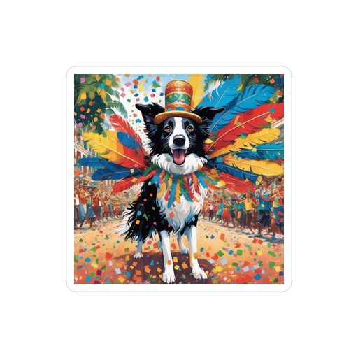 PugMug Custom Border Collie Sticker