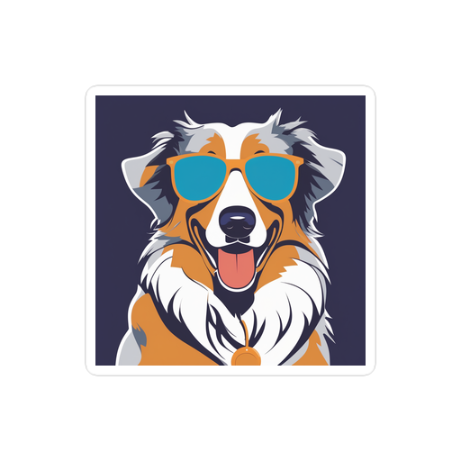 PugMug Custom Australian Shepherd Dog Sticker