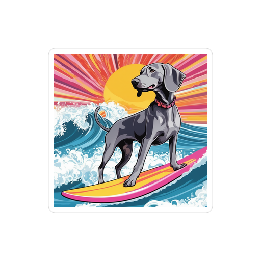 PugMug Custom Weimaraner Sticker