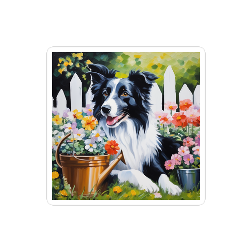 PugMug Custom Border Collie Sticker