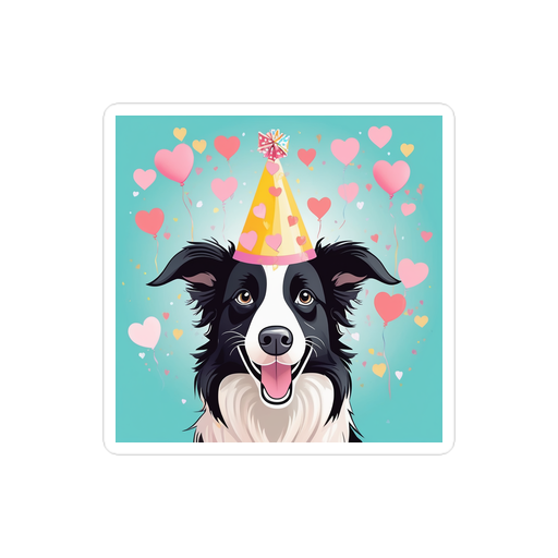 PugMug Custom Border Collie Sticker