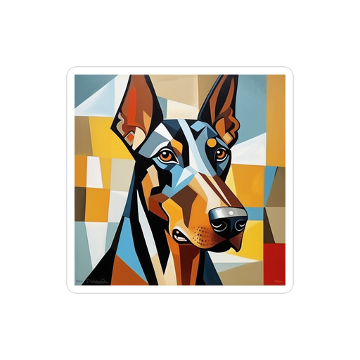 PugMug Custom Doberman Pinscher Sticker