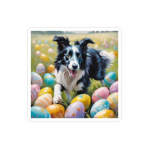 PugMug Custom Border Collie Sticker