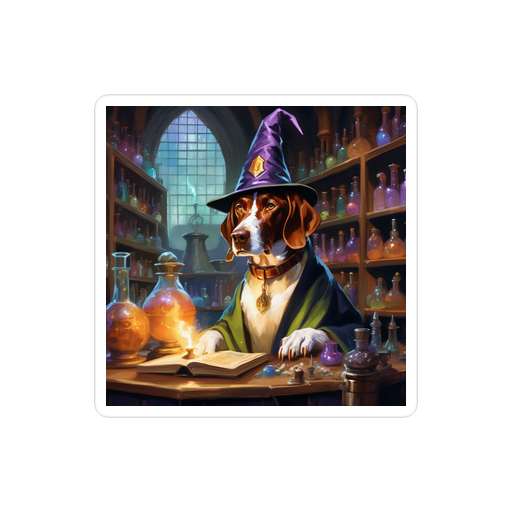 PugMug Custom Pointer Dog Sticker