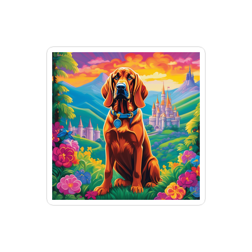 PugMug Custom Bloodhound Sticker