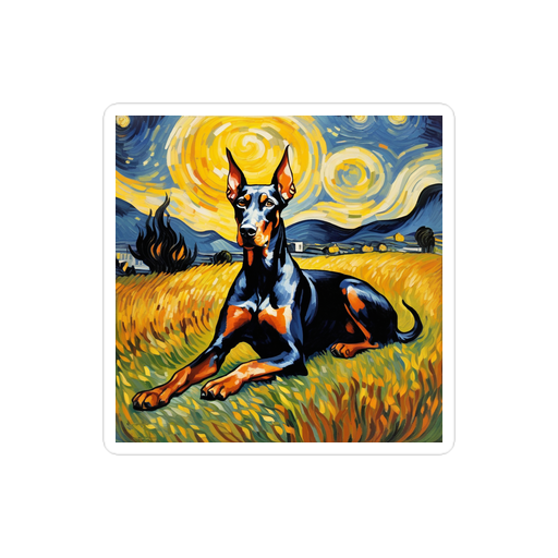 PugMug Custom Doberman Pinscher Sticker