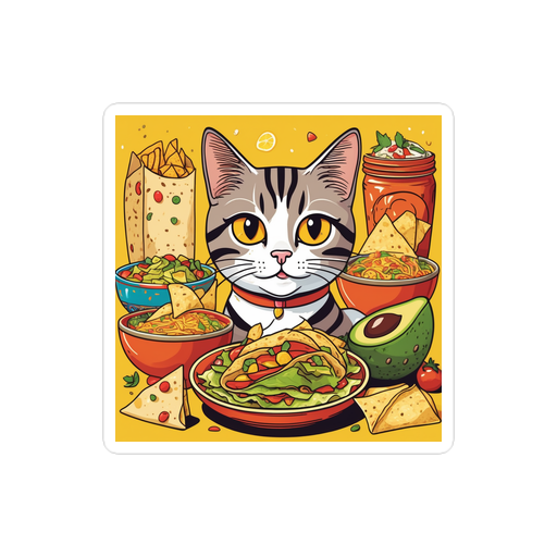 PugMug Custom Tabby Companion Cat Sticker