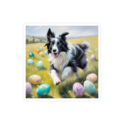 PugMug Custom Border Collie Sticker