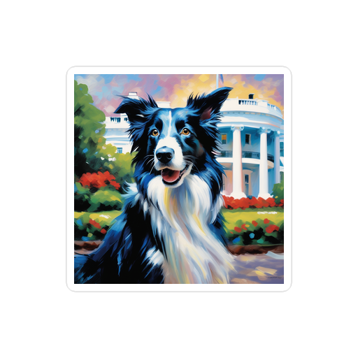 PugMug Custom Border Collie Sticker