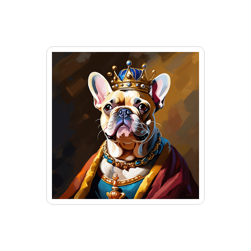 PugMug Custom Tan French Bulldog Sticker