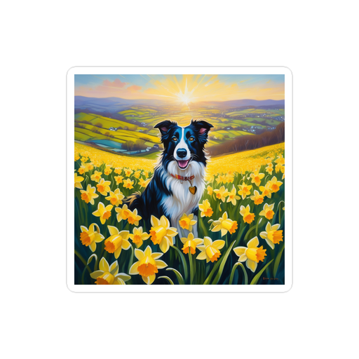 PugMug Custom Border Collie Sticker