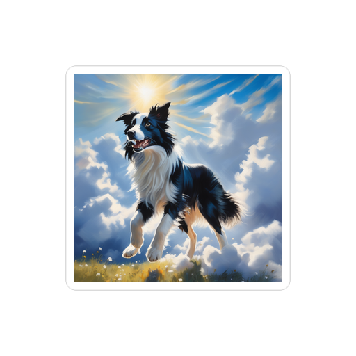 PugMug Custom Border Collie Sticker