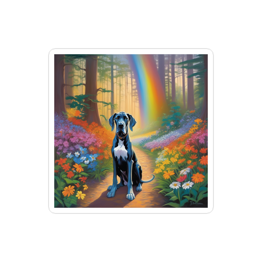 PugMug Custom Great Dane Sticker