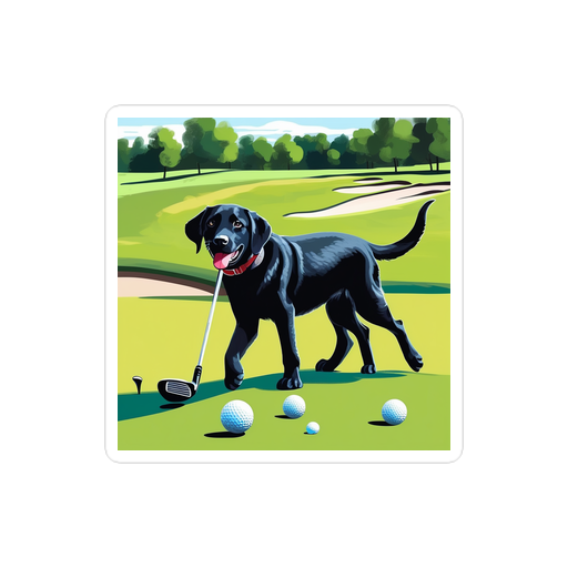 PugMug Custom Black Labrador Retriever Sticker