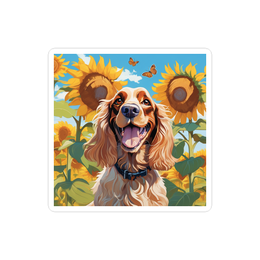 PugMug Custom English Cocker Spaniel Sticker