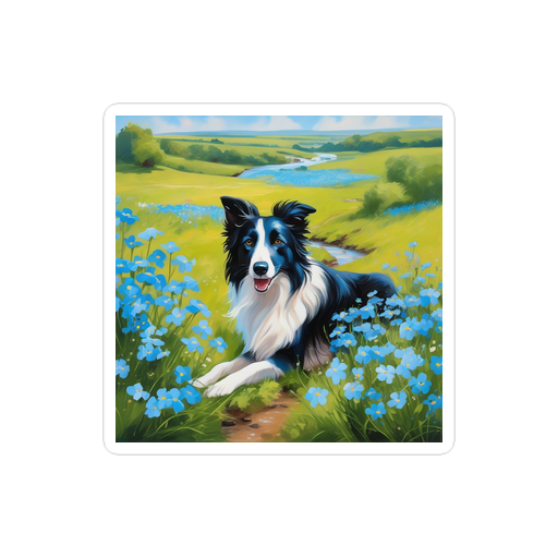 PugMug Custom Border Collie Sticker