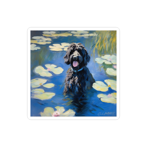 PugMug Custom Portuguese Water Dog Sticker