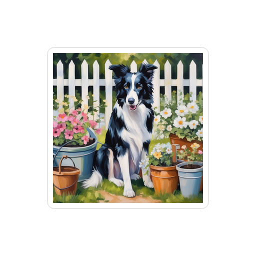 PugMug Custom Border Collie Sticker