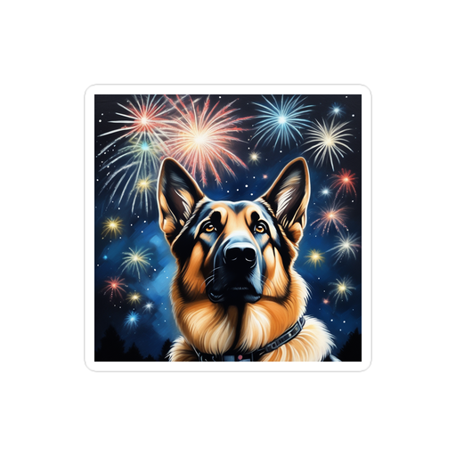 PugMug Custom German Shepherd Dog Sticker