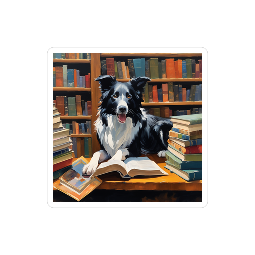 PugMug Custom Border Collie Sticker