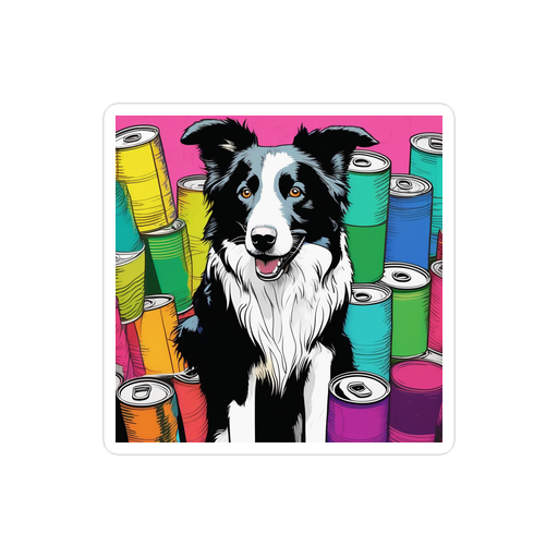 PugMug Custom Border Collie Sticker