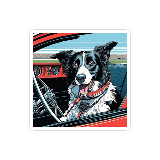 PugMug Custom Border Collie Sticker