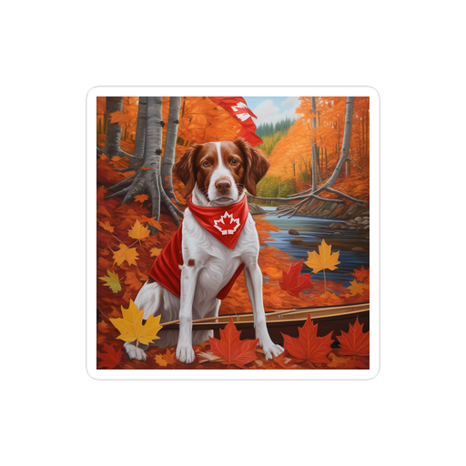 PugMug Custom Brittany Dog Sticker