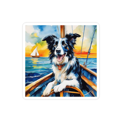 PugMug Custom Border Collie Sticker
