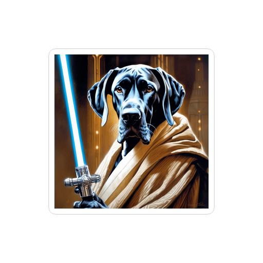 PugMug Custom Great Dane Sticker