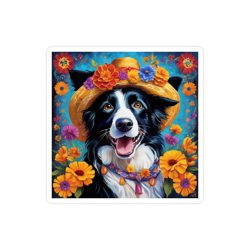 PugMug Custom Border Collie Sticker