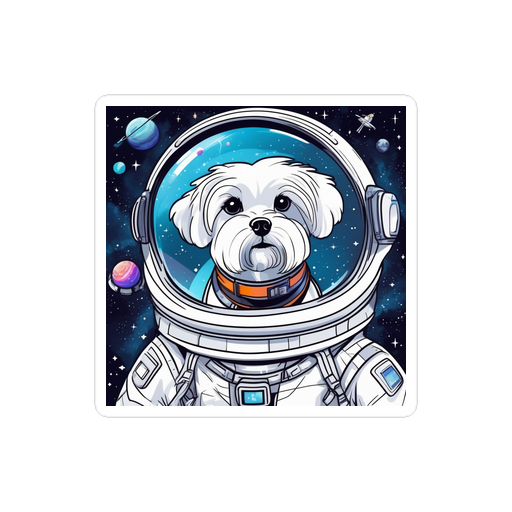 PugMug Custom Maltese Dog Sticker