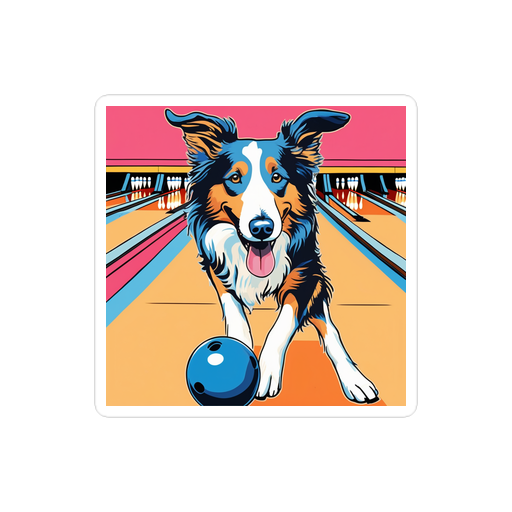 PugMug Custom Collie Sticker