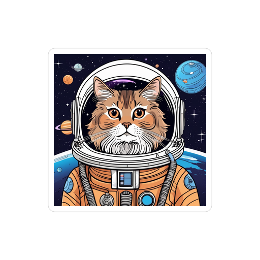 PugMug Custom Tabby Persian Cat Sticker