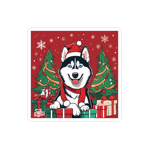 PugMug Custom Siberian Husky Sticker